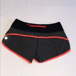 EUC Lululemon Speed Shorts 4/xs